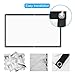 120 inch Projection Screen 16:9 High Contrast Collapsible HD 4K Portable Projector Screen for Home Theater Outdoor Indoor Support Double Sided Projection