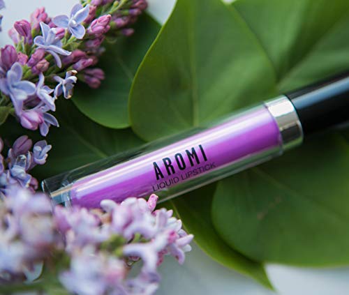 Matte Liquid Lipstick | Vegan + Cruelty-Free Makeup, Long-Lasting, Opaque, Handmade | Aromi (Pink Periwinkle) #TOP2