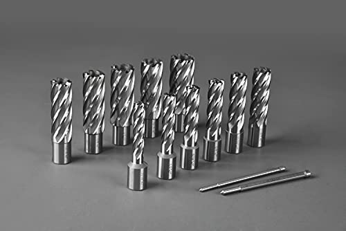 Jestuous JES-GBZ-13PCS-2 IN Annular Cutter Set 13 Pcs Jestuous 3/4 Inch Weldon Shank 2 Cutting Depth And Cutting Diameter From 7/16 To 1-1/16 thumb #4