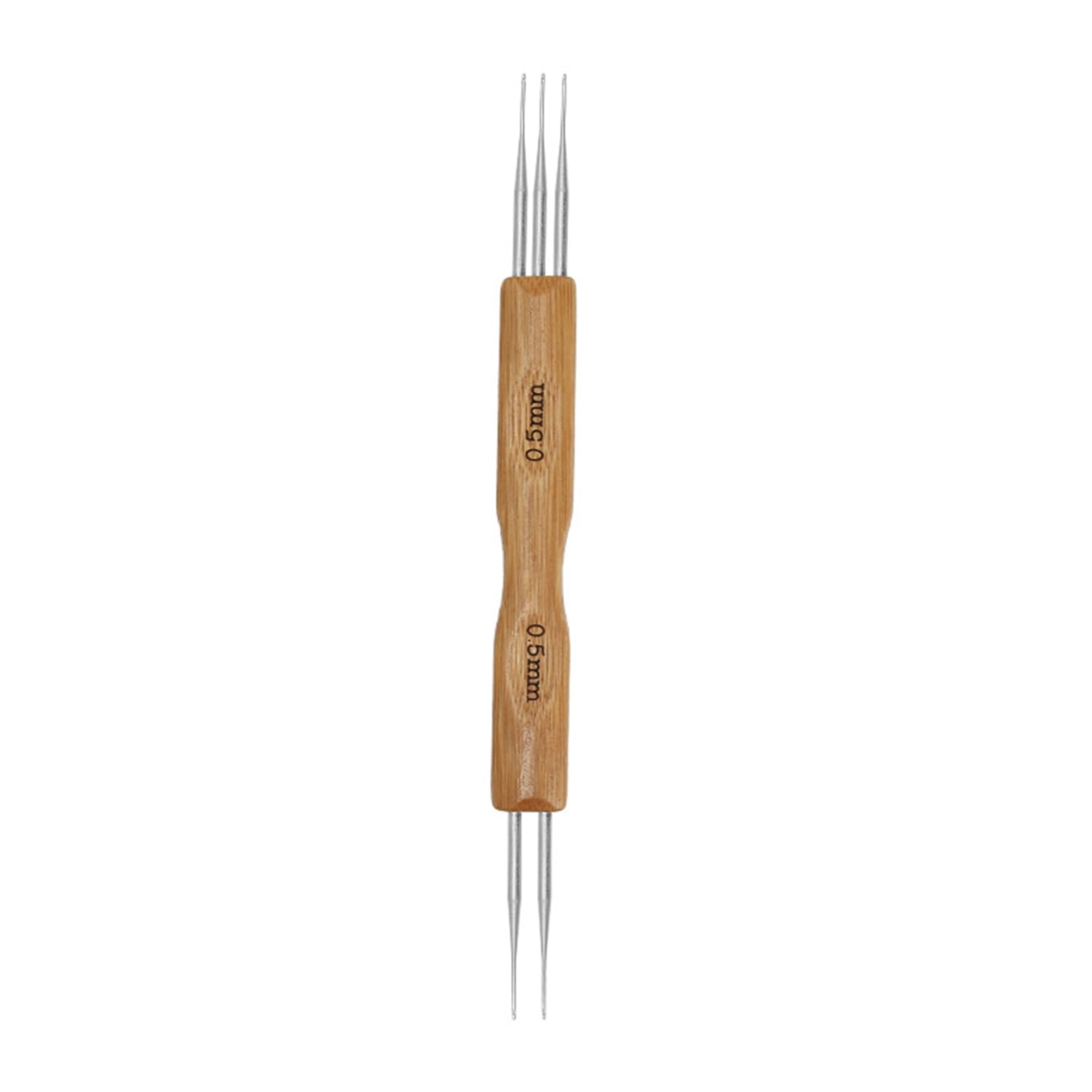 Dreadlock Crochet Hooks for Hair (0.5mm; 0.75mm) Handle Crochet Needle Steel Hook for Braid Craft Hook Needle for Dreadlock for Hair Set for Crocheting