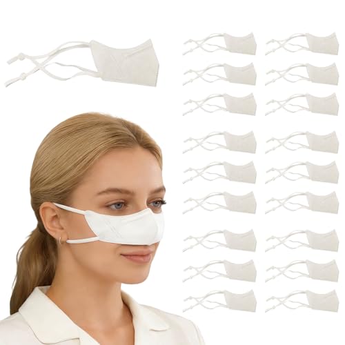 20 Pack Nose Cover Mask, Disposable Anti-pollen Nose Cover Protection, Women/Teenager Breathable Anti-Allergy Nasal Filter Cover for Outdoor Activities, Gardening, and Travel, Individually Wrapped