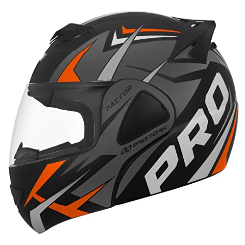 CAPACETE ESCAMOTEÁVEL PRO TORK V-PRO JET FACTOR FOSCO CINZA TAM. 58