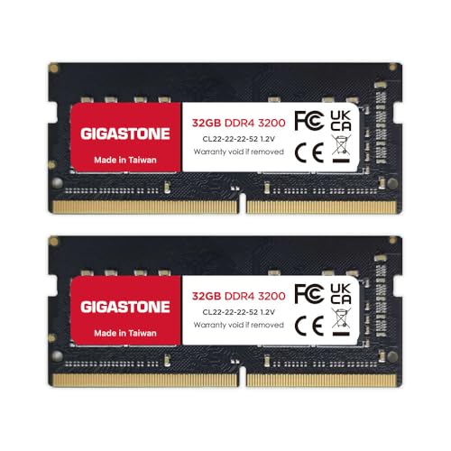 Amazon.co.jp: 【メモリ ノートパソコン専用 DDR4】GIGASTONE 32GBx2枚