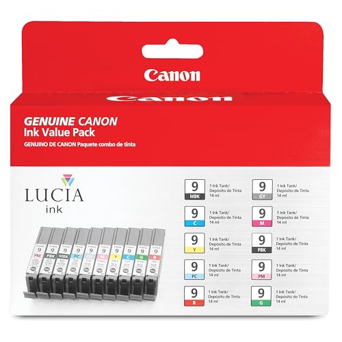 Image of Canon PGI-9 Genuine Ten Color Multi Pack , Compatible with Pro9500, and Pro9500 Mark II Printers
