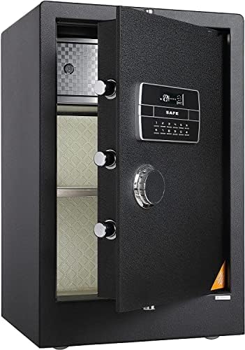 MXCERH Fireproof Waterproof Cabinet s Deluex Large Security s for Home 2.84 Cubic Feet Digital Home Personal Password Vault with Dial Document for Office