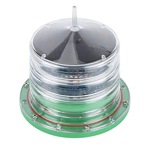 Fyearfly Luz solar de advertencia IP68 360° para barco, barco, marina Fyearfly Luz solar de advertencia IP68 360° para barco, barco, marina