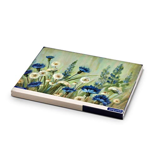 Pimpernel Fleur Des Champs Collection Placemats | Set Of 4 | Heat Resistant Mats | Cork-Backed Board | Hard Placemat Set For Dining Table | Measures 15.7” X 11.7” #TOP4