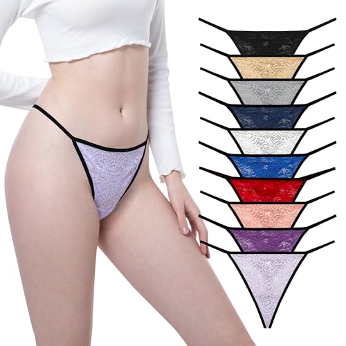 String en dentelle lot de 10 sous-vêtements femme taille basse du XS au 3XL