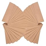 FOMIYES 50 Stück Kraftpapier Stiftverpackung Einzelne Stifteaufbewahrungstasche mit Sichtfenster Umweltfreundliche Stifthülle für Büro und Schule