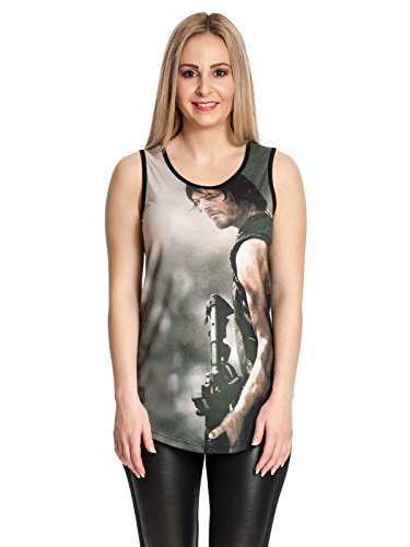 Canotta Walking Dead Soldier Daryl donna nero