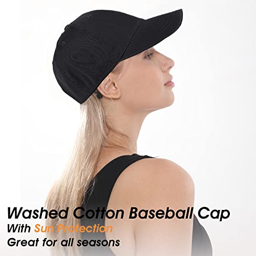 Image of Crazy Era Unisex Cotton Baseball Cap Plain Blank Dad Hat Adjustable Vintage Solid Hat