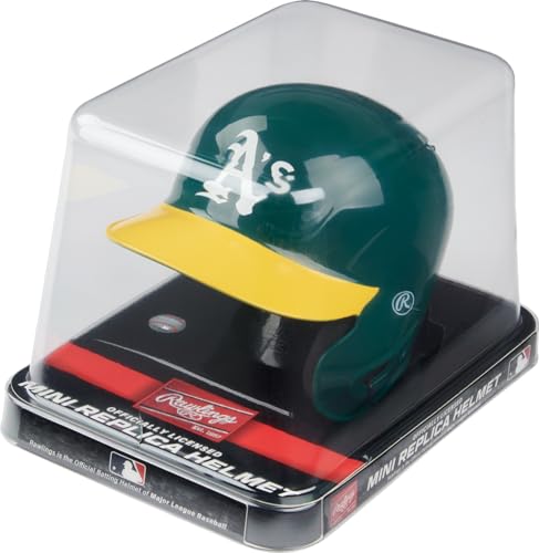 Rawlings 2740003111 Mlb Oakland Athletics Mini Replica Helmet cover