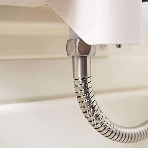 Image of Camco RV /Marine Flexible Replacement Shower Hose | Reinforced Construction | Measures 60-Inches | Brushed Nickel (43748)