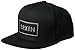 Brixton Men's Rift Snapback Hat, Black/Black, One Size
