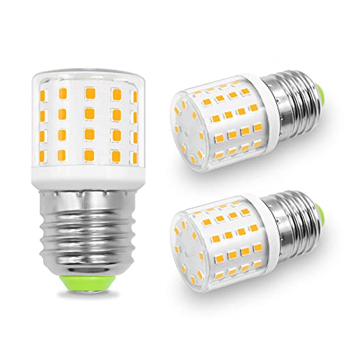 Edison Glühbirne E27 4W Energiesparlampe 600LM Ersatz 40W 50W Halogenlampe Kleine LED Klar Hell AC100-265V E27 Schraube Sockel Warmweiß-3000K Nicht Dimmbar für Dekorative Heimbeleuchtung,3er-Pack