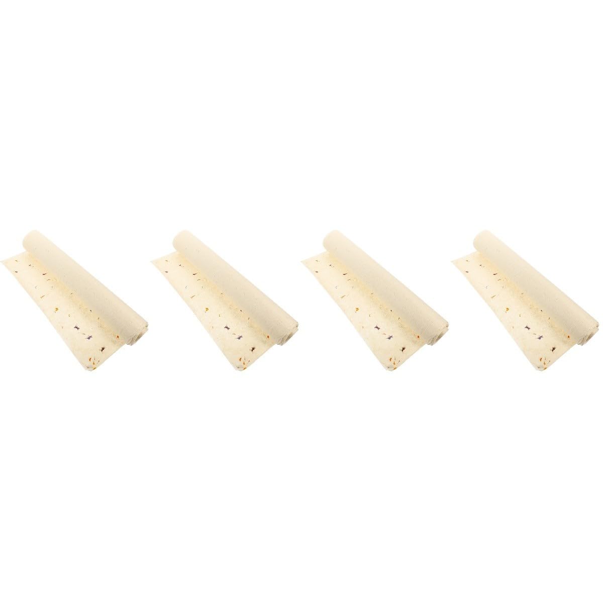 FRCOLOR Lot De 4 Feuilles De Papier Floral Motif Floral Naturel Facile À Plier Pour De Anniversaire Célébration Recyclable