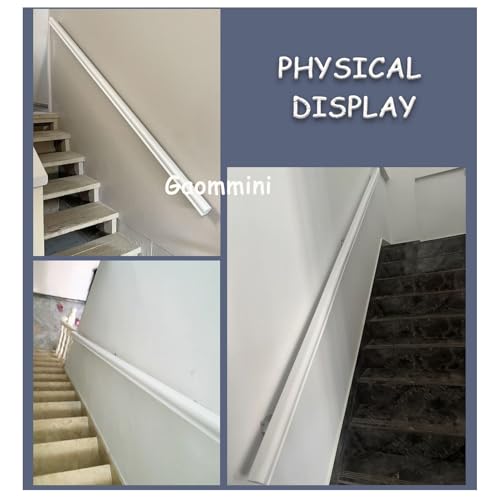 Garde-corps d'escalier en acier blanc 150cm | Finition haute qualité