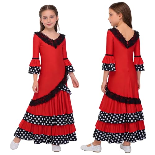 Costume carnaval halloween fille confortable pour spectacle de danse