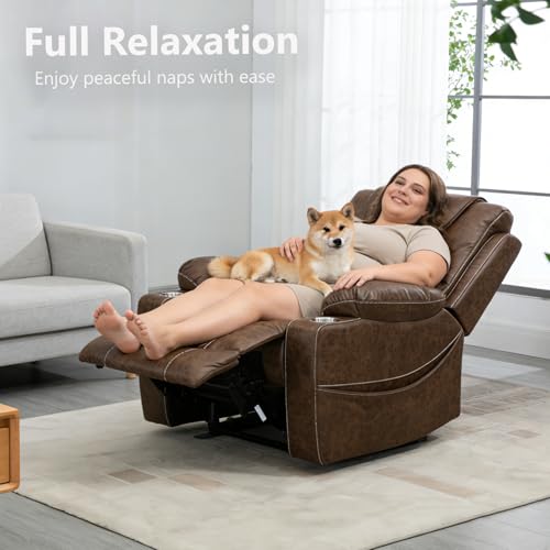 Image of Oversized Power Lift Recliner for Big & Tall, 400 LBS, 25 inch Wide