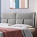 Generic Großes Kopfteil Kissen,Bettauflage Lesekissen Rückenlehne, Lendenwirbelstütze, Atmungsaktives Wandkissen, Nackenrolle Mit Abnehmbarem Bezug,B,with headboard 61"/155cm
