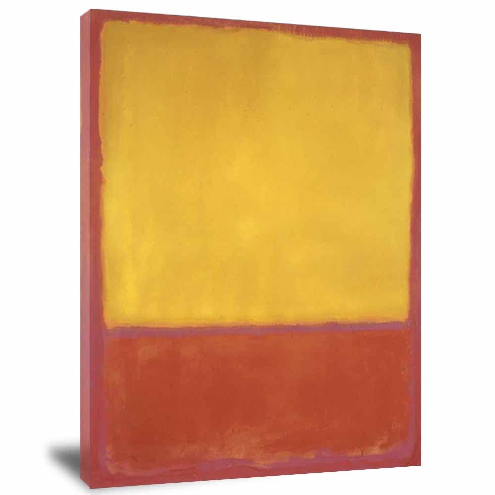 Mark Rothko Ochre and Red on Red,1954" Poster Framed Canvas Wall Art for Office Bedroom Decor Wall Canvas Art Dorm, Home Decoration Poster Prints Painting Wall Decor(40x60cm 16"x24",with frame)