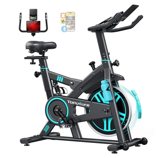 [2026 Aktualisierte] Heimtrainer Fahrrad mit APP und Herzfrequenz, Ergometer Mit Stoßdämpfungssystem, Ultraleise<20db, Einstellbarer Magnetwiderstand, 15KG Schwungrad, Hometrainer Bis 160KG