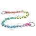 balacoo Stainless Steel pet Puppy Small Heavy Duty Nylon Rainbow Nylon Decorative Neck Belt Pulling Rope Choker Limited Coil pet Small Puppy Collar