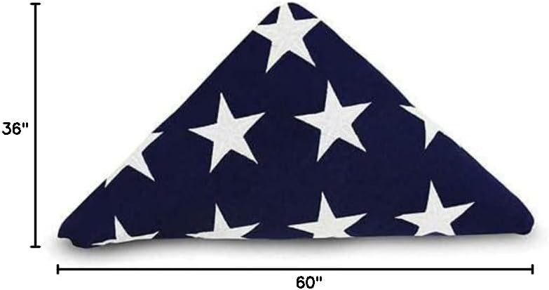 Pre-Folded American Flags for Flag Display Cases - 3ft x 5ft American Flag.