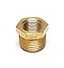 FasParts 1" NPT Male NPT MIP MPT x 3/4" NPT Female FIP FPT Reducer Bushing Brass Fitting Fuel / Air / Water / Boat / Gas / Oil WOG