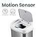 Ninestars NPT-15-1WH Automatic Touchless Motion Sensor Diaper Disposal Trash Can with lid, 4 gallon/15 L, White, Plastic