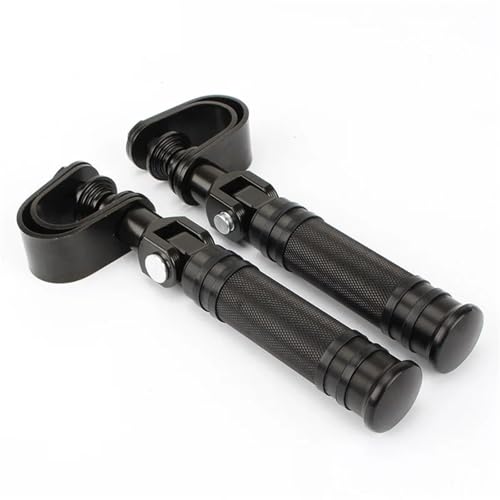 Repose pied moto contre les crampes sur autoroute avec collier universel noir 25mm 32mm