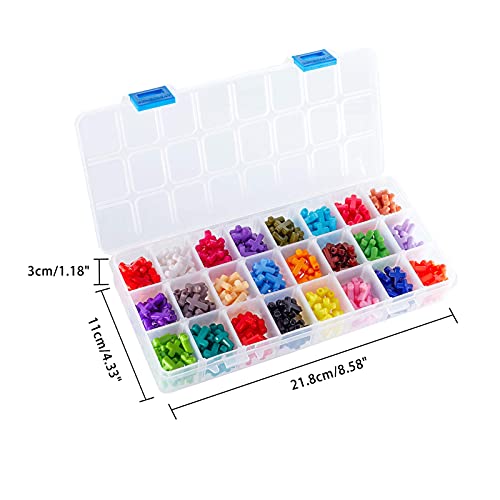 PH PandaHall 480pcs Acrylic Cross Beads 24 Color Easter Chunky Beads Colorful Cross Charms Spacer Loose Beads for Eid Mubarak Ramadan Christmas Decoration Jewelry Necklace Bracelets Earring Making