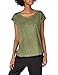 Produktbild Urban Classics Damen Ladies Long Back Shaped Spray Dye Tee T-Shirt, Grün (olive 176), Large