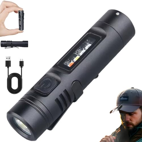 Pocket Rechargeable EDC Flashlight 500 Lumens Keychain Light