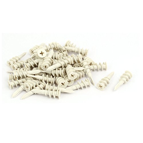 Aexit 13mm x 42mm Nylon Hollow-Wall Self-Drilling Drywall Anchor 50pcs (fa4795bf2ef396184d575763b7f275c0)