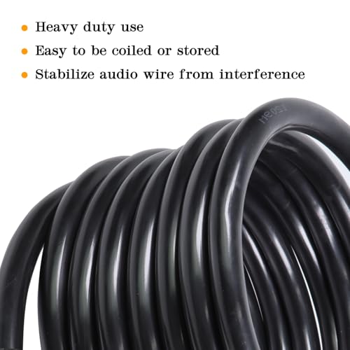 1 pack 10 feet pro road tour 4 conductor speakon cable - 12 gauge speak-on to 4-wire cables for chuchero tweeters mids wiring 4 conductors 10ft