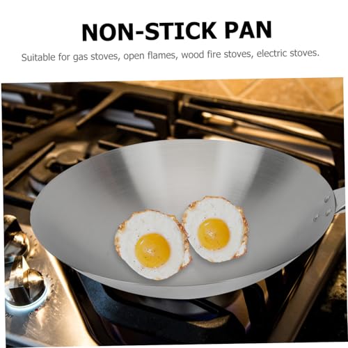 Wok de acero inoxidable Cabilock con mango ergonómico miniatura 3