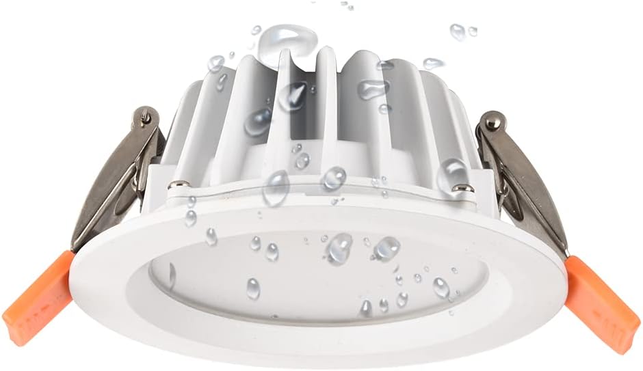 4 Pack 7W Recessed Lighting Waterproof IP65 for Home Ceiling Light AC110V Cut Hole Sizee 2.95"-3.35" (75-85mm) (Warm White 3000K)