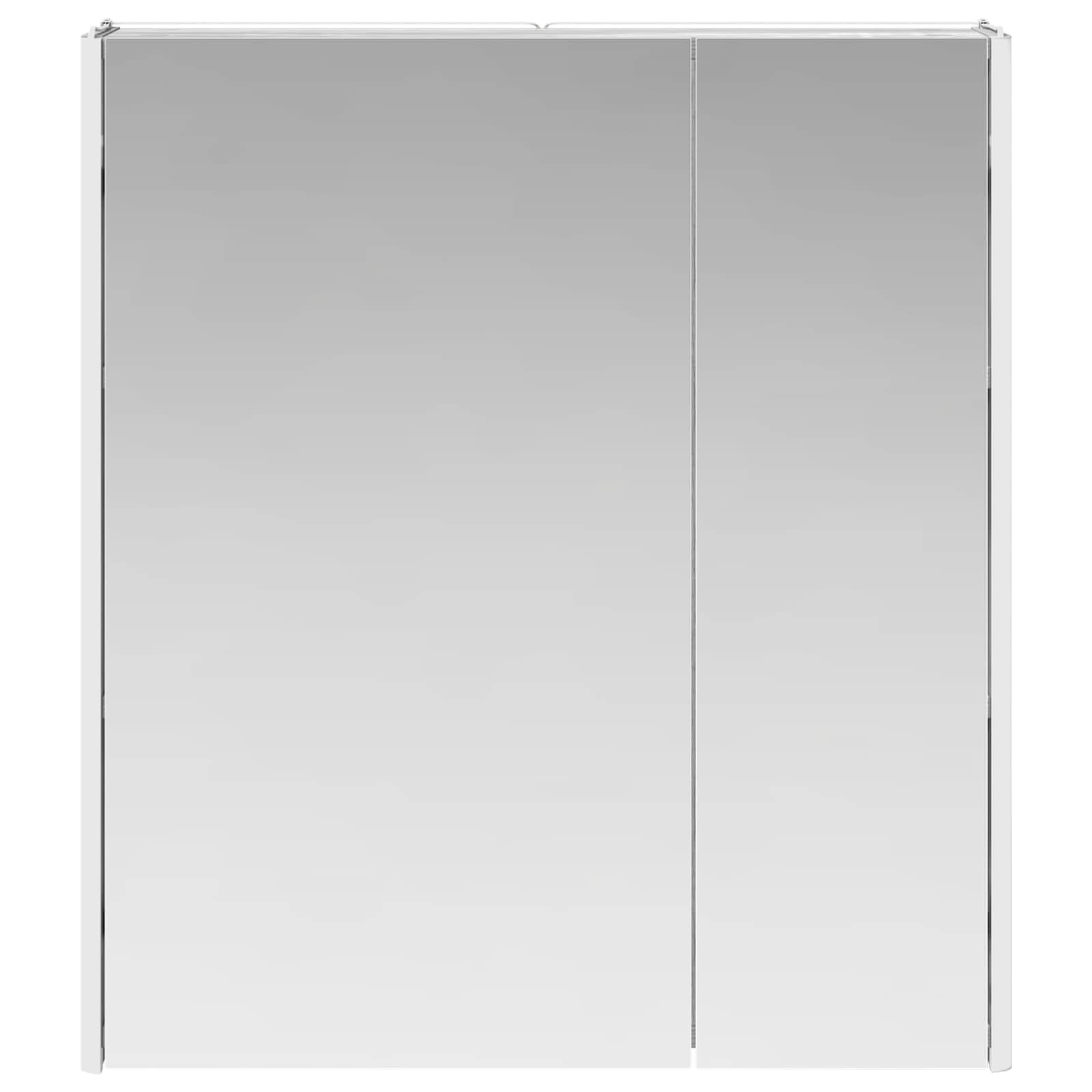 Sonoma szafka łazienkowa z lustrem szara, 63,5 x 15,5 x 70 cm, materiał drewnopochodny z oświetleniem LED, montaż na ścianie, regulowane półki i miejsce do przechowywania mebli łazienkowych