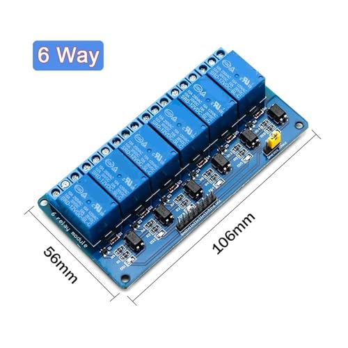 Module de relais 12V 6 voies sortie optocoupleur commande automatisme - 3