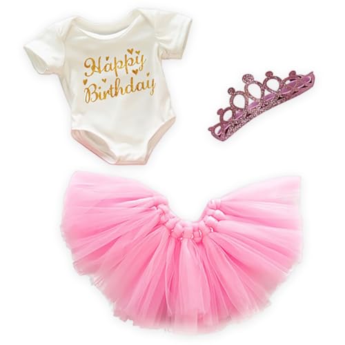Roupas bebé recuperação, roupa de boneca, 43 cm roupa de boneca para meninas americanas, saia balé, presente de aniversário para menina (rosa)