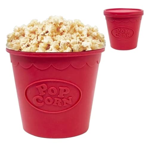 Balde Pipoca Pipoqueira Para Microondas Em Silicone Sem Óleo