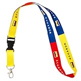 Desert Cactus Country of Ecuador Lanyard Flag Car Keys ID Badge Holder Keychain Souvenir Detachable Breakaway Snap Buckle (Lanyard)