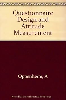 Hardcover Questionnaire Design and Attitude Measurement Book