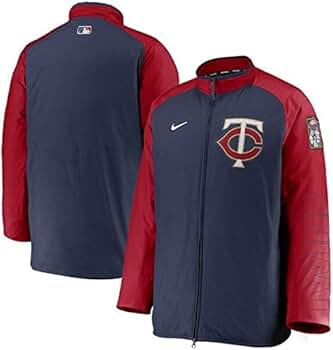 NIKE トラックジャケット　MLB ミネソタツインズ Minnesota Twins Stitches Men's Full Zip Track Jacket Navy
