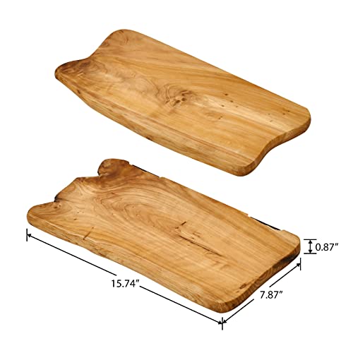 Welland 16” Cedar Natural Edge Floating Shelf Set Of 2 #TOP2