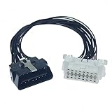OBD2 ハーネス 2分岐 2ポート コネクタ 車載 延長ケーブル アダプター コネクタ 取付簡単 延長ケーブル OBDII 分岐は2ポートに分割可能 (OBD 1対1)