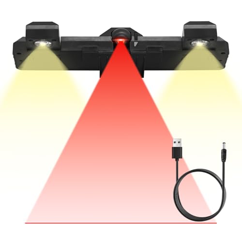 Laser Dart Throw/Toe Line Marker 2 in 1 Adjustable Laser Throw Line and LED Lights for Bristle or Electronic Dart Board Include USB Cable Mounting Bracket and Wall Spacer