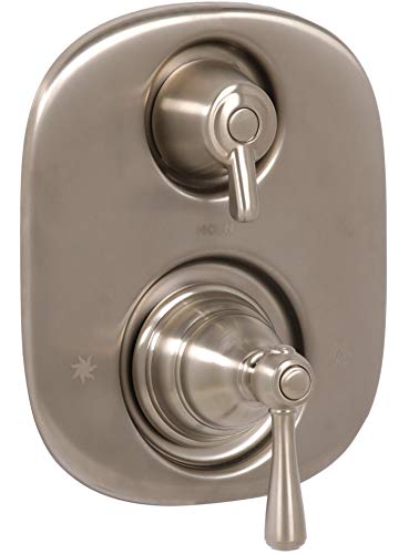 Moen T4111BN Kingsley Moentrol Shower Valve with 3-Function Integrated Diverter Valve Trim, Valve Required, Brushed Nickel