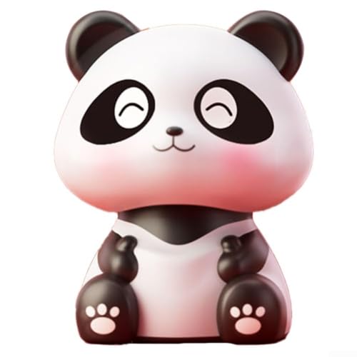 Panda à énergie solaire pour tableau de bord de voiture, figurine de panda chinois porte-bonheur pour bureau, style plante en pot, jouet décoratif (D)